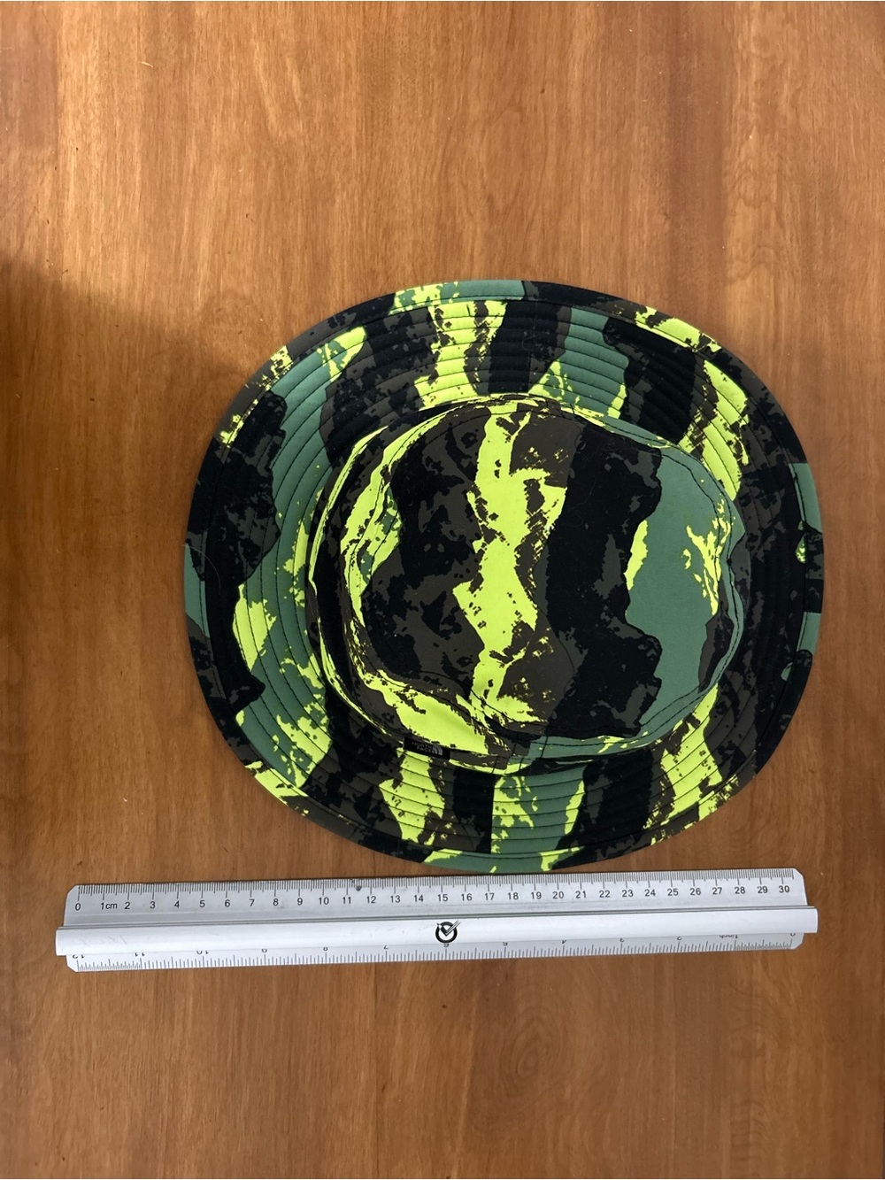 The North Face Neon Yellow & Olive Camo Bucket Hat (Toddler Size)